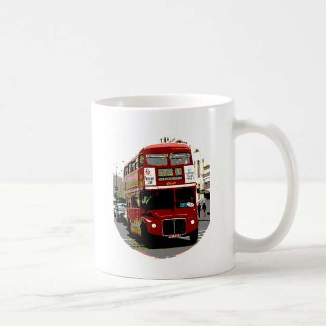 Taza De Café Autobús Rojo de Londres (Derecha)