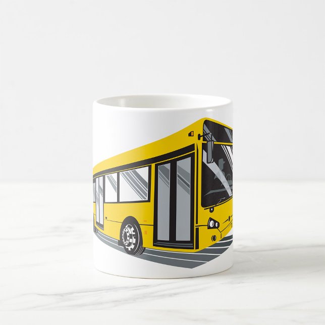 Taza De Café Autobús urbano amarillo (Subido por el creador)