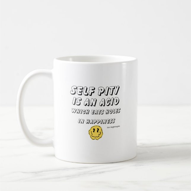 Taza De Café Autocompasión - Cita de Earl Nightingale - (Izquierda)