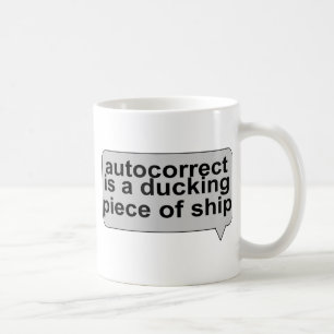 Taza De Café Autocorrect estúpido