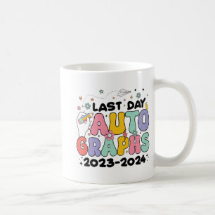 Taza De Café Autografías De Día 2023-2024 Retro El Último Día D