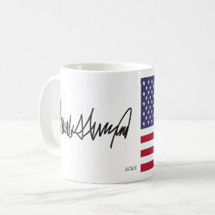 Taza De Café Autografo del presidente Donald Trump 2025