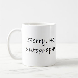 Taza De Café autógrafos que lamentan no