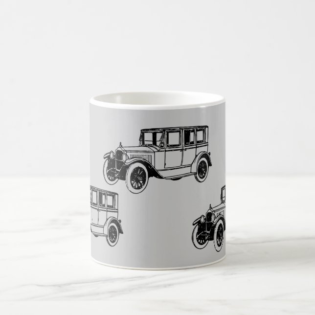 Taza De Café Automóvil clásico del coche antiguo (Centro)