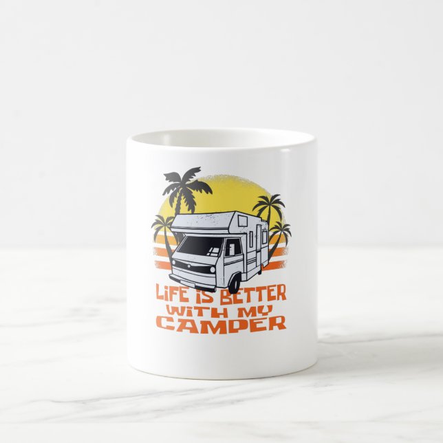 Taza De Café Autophome divertida Camper - Camping Caravan (Centro)