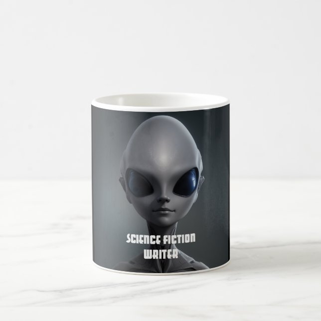 Taza De Café Autor de ciencia ficción Alien Sci-Fi (Centro)