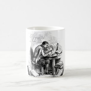 Taza De Café Autor de escritor de libros antiguos
