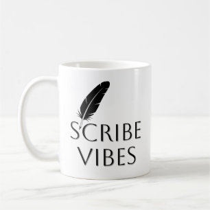 Taza De Café Autor Escritor Poeta Vibraciones de Escriba 