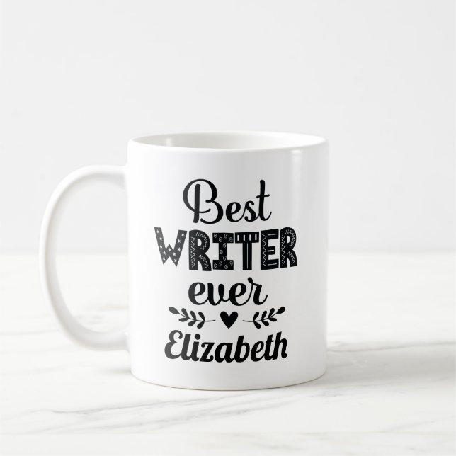 Taza De Café Autor y mejor escritor (Izquierda)