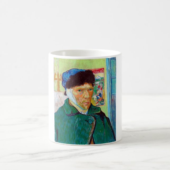 Taza De Café Autoretrato con un oído enmascarado, Van Gogh (Centro)