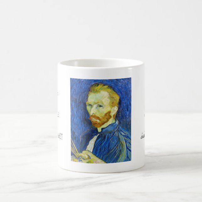 Taza De Café Autorretrato con Pallette Vincent van Gogh (Centro)