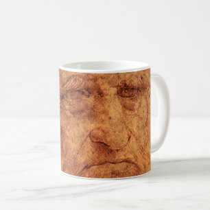Taza De Café Autorretrato de Leonardo da Vinci, Arte del Renaci