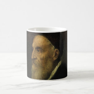 Taza De Café Autorretrato de Tiziano, Arte Renacentista Antiguo