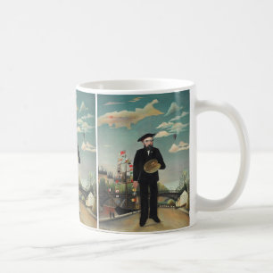 Taza De Café Autorretrato Paisaje 1890, Henri Rousseau