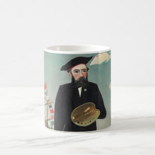 Taza De Café Autorretrato Paisaje 1890, Henri Rousseau