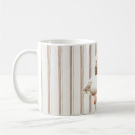 Taza De Café Autumn Brown Stripes Goose