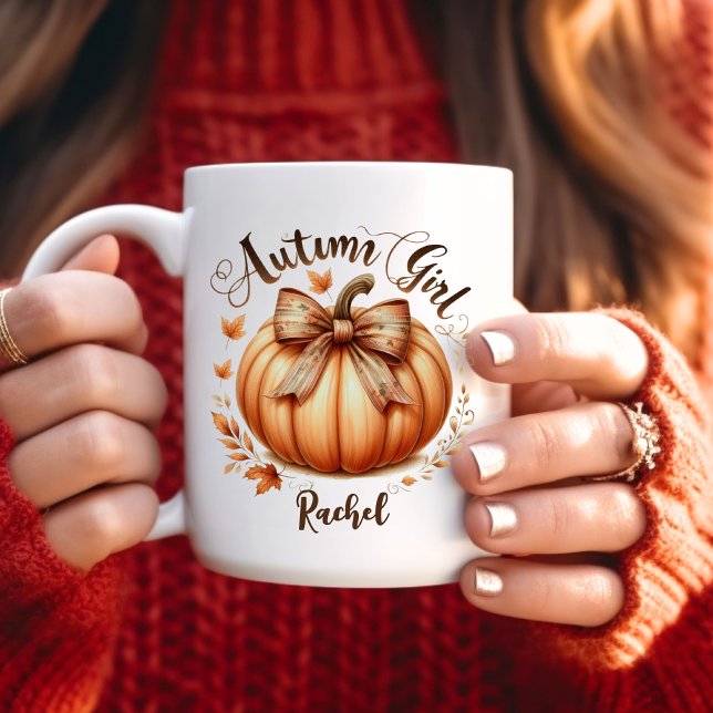 Taza De Café Autumn Chica Mug (Subido por el creador)