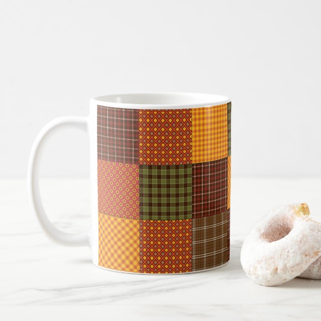 Taza De Café Autumn Comfort Quilt (Con donut)