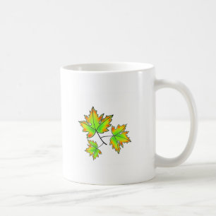 Taza De Café Autumn Leaves elegante otoño botánico