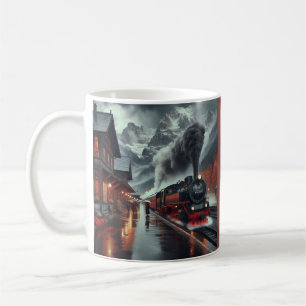 Taza De Café Autumn Mountain Train Journey