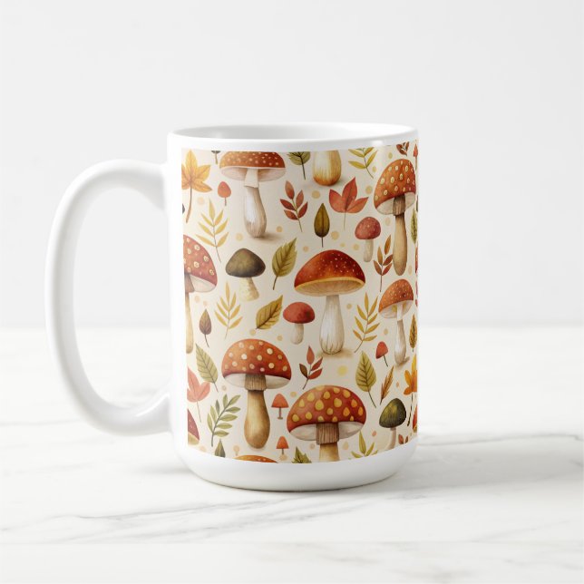 Taza De Café Autumn Mushrooms (Izquierda)