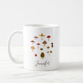 Taza De Café Autumn Mushrooms Name Mug