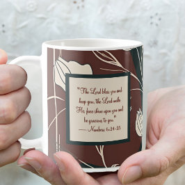 Taza De Café Autumn Noir florece mañana matutino Blessing Mug