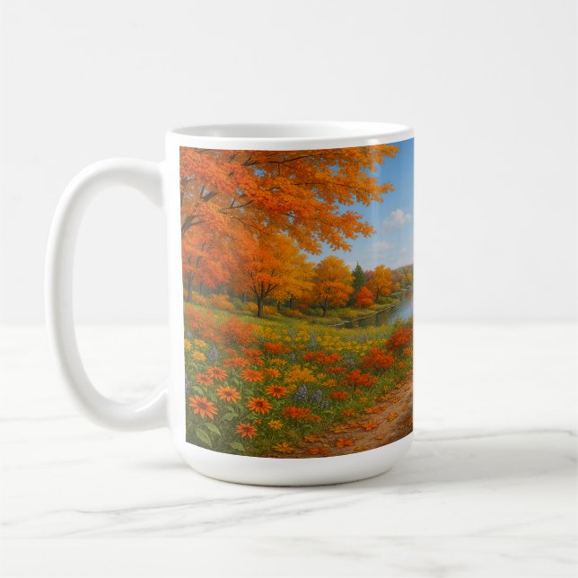 Taza De Café Autumn Pathway (Izquierda)