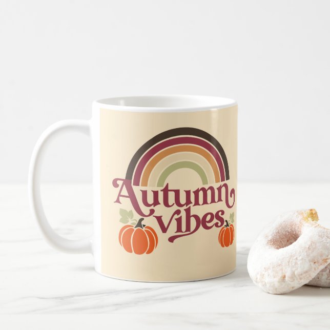 Taza De Café Autumn Vibes (Con donut)