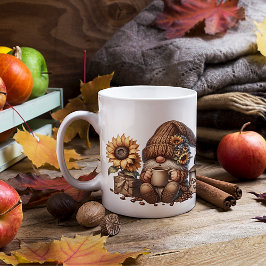 Taza De Café Autumn Vibes Cute Gnome Mug
