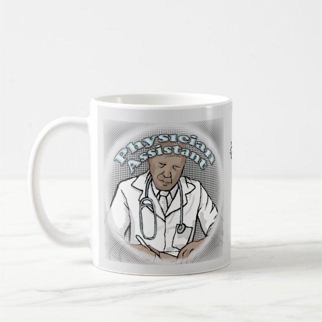 Taza De Café Auxiliar de Médicos de Hombres Negros (Izquierda)
