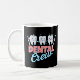 Taza De Café Auxiliar dental Cirugía Didentaria Dentista Escuad