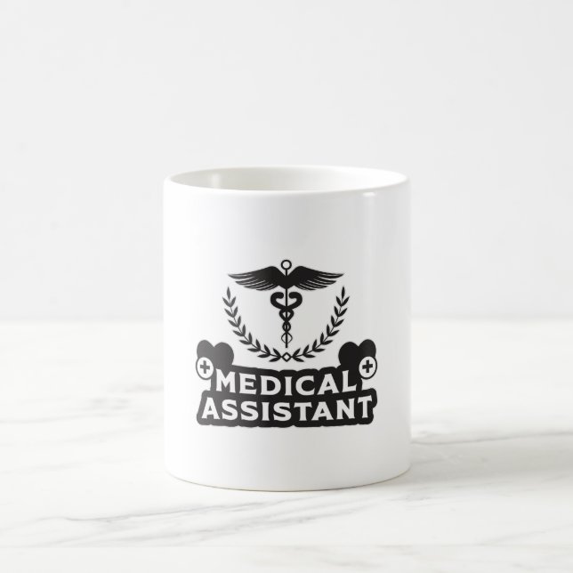 Taza De Café Auxiliar médico Médica de enfermería en el hospita (Centro)