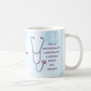 Taza De Café Auxiliar Médico Mug Cardíaco