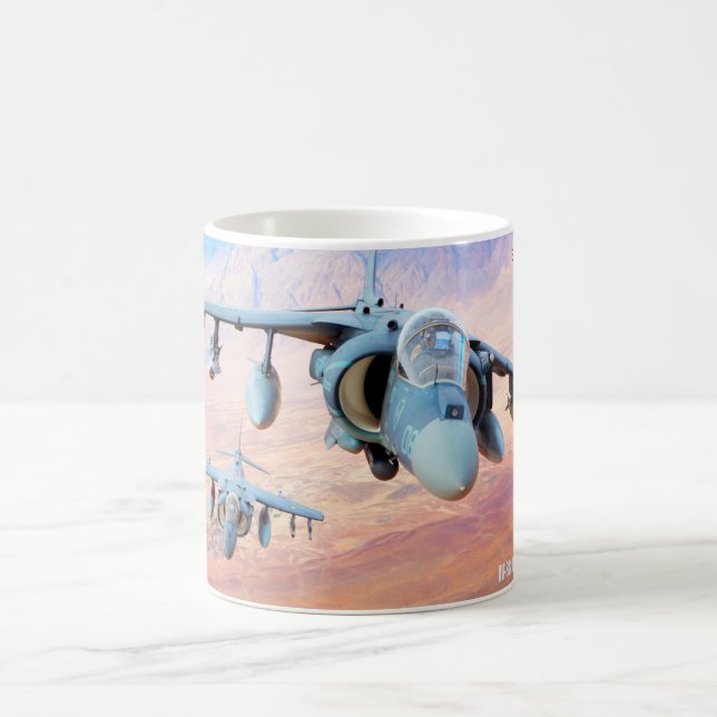 TAZA DE CAFÉ AV-8B HARRIER II (Centro)