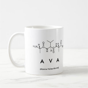 Taza De Café Ava peptide nombre mug