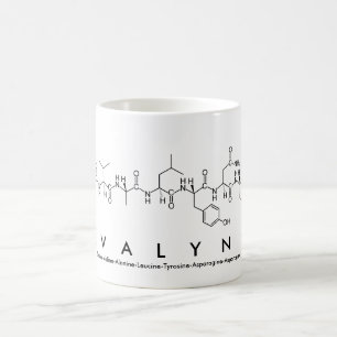 Taza De Café Avalynn peptide nombre mug