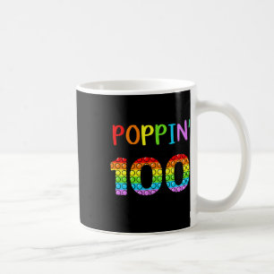 Taza De Café Avanzar A Través De 100 Días De Escuela