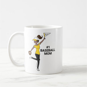 Taza De Café Avatar personalizado #1 Café de mamá beisbol