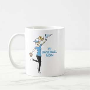Taza De Café Avatar personalizado #1 Café de mamá beisbol