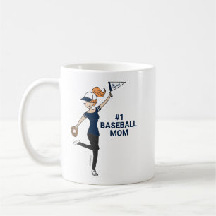 Taza De Café Avatar personalizado #1 Café de mamá beisbol