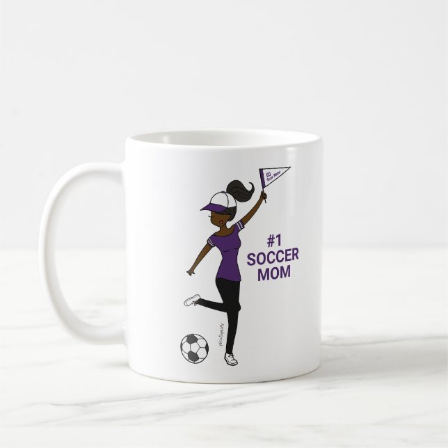 Taza De Café Avatar personalizado #1 fanático del fútbol (Izquierda)