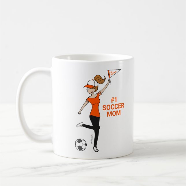 Taza De Café Avatar personalizado #1 fanático del fútbol (Izquierda)