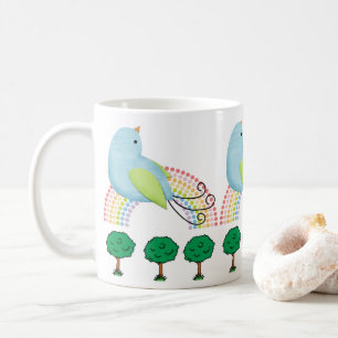Taza De Café Ave Arcoiris Mug