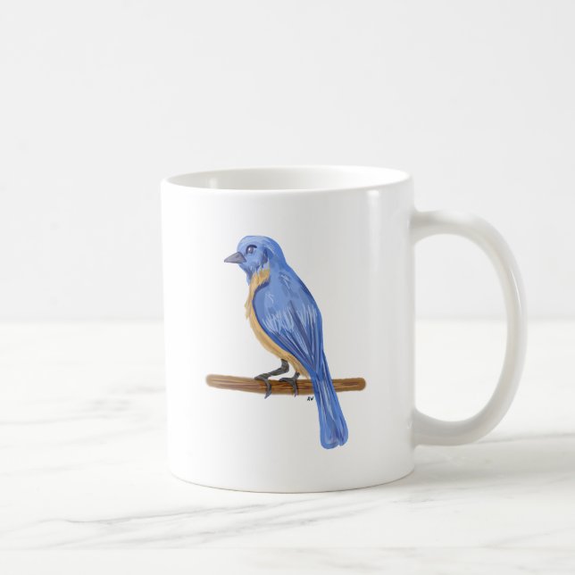 Taza De Café Ave azul (Derecha)