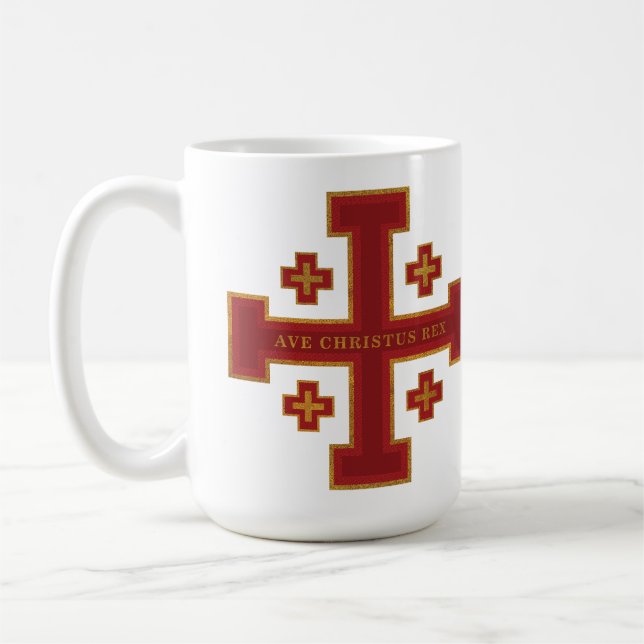Taza De Café Ave Christus Rex (Izquierda)