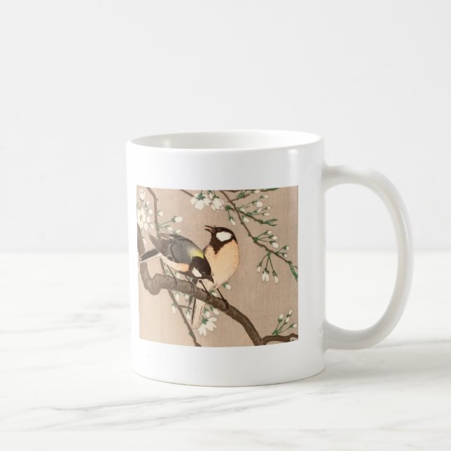 Taza De Café Ave del pájaro Koson de Asia (Derecha)