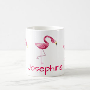 Taza De Café Ave Flamingo Rosa Personalizado