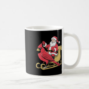 Taza De Café Ave Gigante De Santa Riding Cardinal Para El Amor