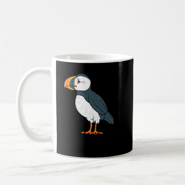 Taza De Café Ave Puffin Divertido Islandia SeaBird Lover Regalo (Izquierda)